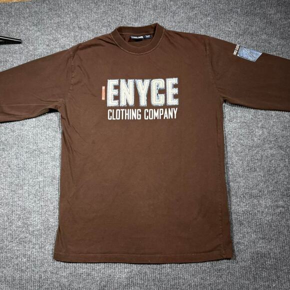 Enyce Y2K Brown Retro Baggy T-Shirt Men’s Size XL Grunge Southpole Type - Picture 2 of 6